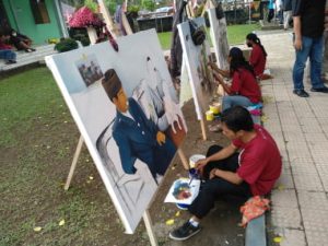 15 Pelukis Ramaikan Festival Film Purbalingga 2022