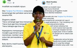 Tangkas Puji Windarso Sang Ketua Berpulang