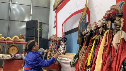 Rupbasan Purbalingga Gelar Kolaborasi Rebana Bedug dan Wayang Golek