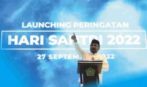Menteri Agama Gus Yaqut Luncurkan Tema dan Logo Peringatan Hari Santri 2022