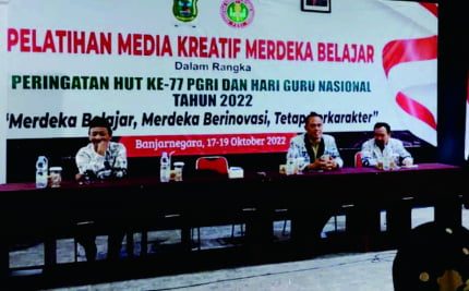 PGRI Banjarnegara Gelar Pelatihan Pembuatan Media Kreaktif Merdeka Belajar