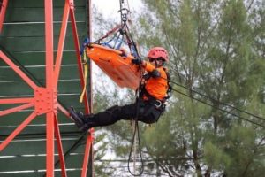Rescuer Kantor SAR Cilacap Ikut Uji Kompetensi HART dan Water Rescue