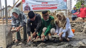 Masjid Jami' Baitul Muttaqin Penaruban Dibangun, Bupati Tiwi: Pemkab Purbalingga Turut Bantu Melalui APBD 2023