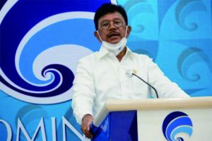 Menteri Komunikasi dan Informatika (Menkominfo), Johnny G Plate Menteri Komunikasi dan Informatika (Menkominfo), Johnny G Plate
