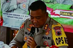 Kapolres Purbalingga AKBP Era Johni Kurniawan saat Pers Rilis Akhir Tahun di salah satu rumah makan, Kamis, 29 Desember 2022. Kapolres Purbalingga AKBP Era Johni Kurniawan saat Pers Rilis Akhir Tahun di salah satu rumah makan, Kamis, 29 Desember 2022.