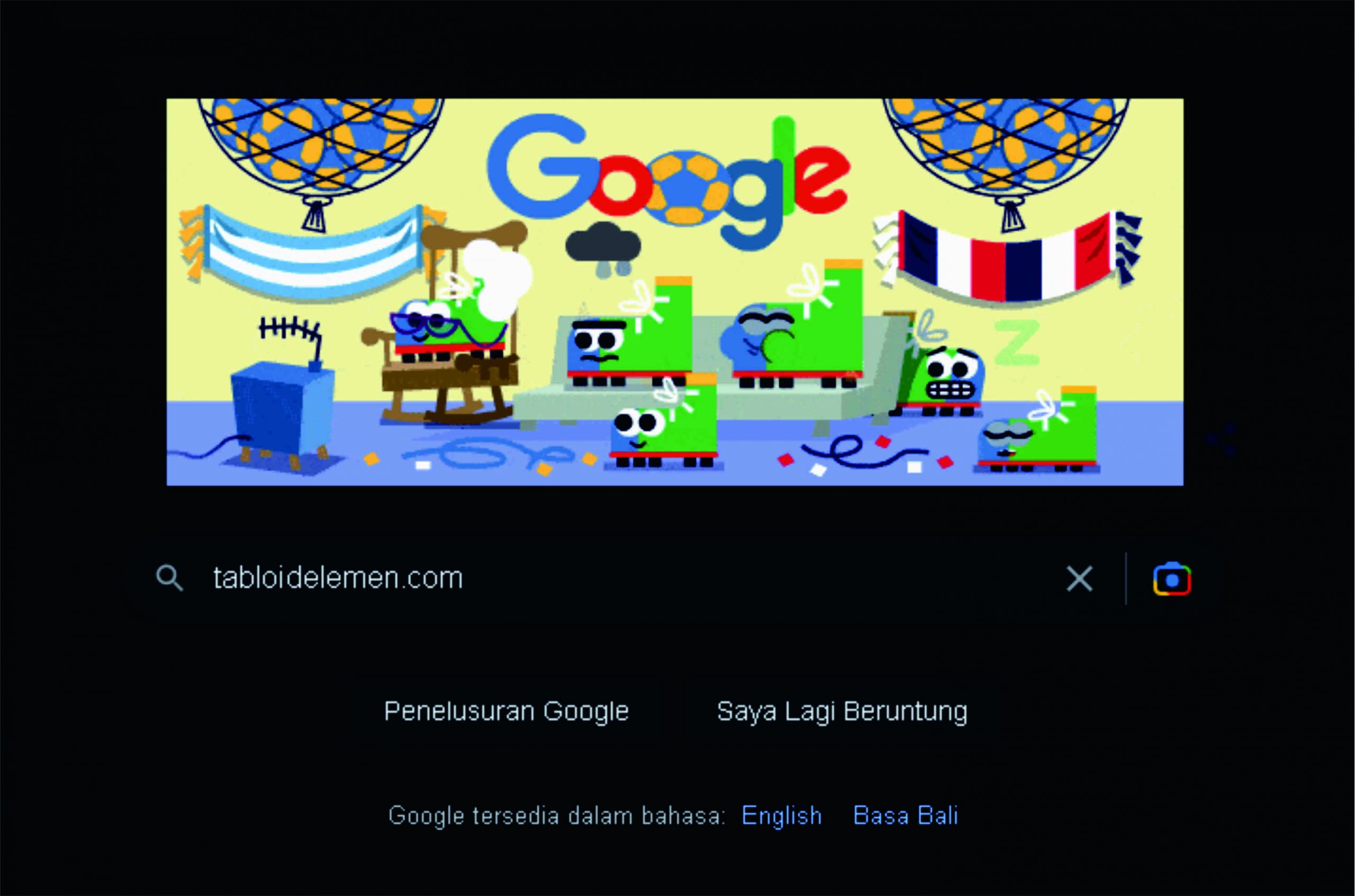 Google Doodle hari ini, Minggu 18 Desember 2022 menampilkan animasi soal perayaan Final Piala Dunia 2022 Qatar