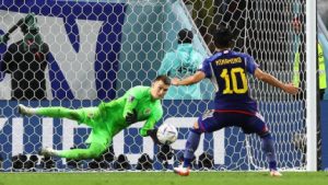 Pertandingan Kroasia melawan Jepang harus melewati adu penalti setelah skor 1-1 bertahan hingga babak tambahan berakhir. Pertandingan Kroasia melawan Jepang harus melewati adu penalti setelah skor 1-1 bertahan hingga babak tambahan berakhir.