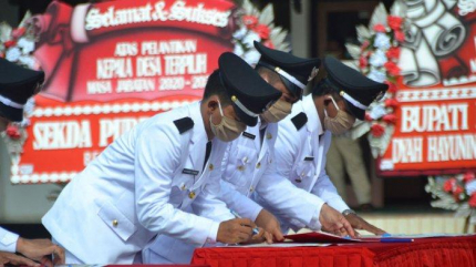 Pelantikan 9 Kades di Purbalingga