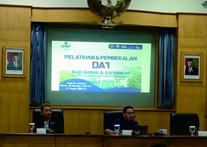 Universitas Muhammadiyah Purwokerto (UMP) menyelenggarakan Pelatihan dan Pembekalan Da'i di Aula Ak Ansori, pada Minggu 26 Maret 2023.