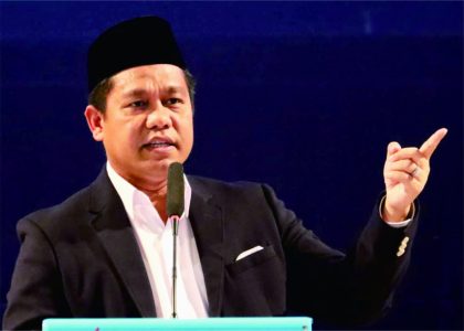 Rektor UMP Prof Dr Jebul Suroso, di Auditorium Ukhuwah Islamiyah UMP, Rabu 5 April 2023 sore