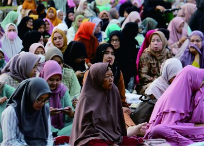 Warga Muhammadiyah Gelar Salat Idulfitri 1444 Hijriah di Alun alun Purbalingga