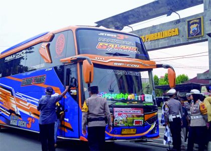 150 Orang Balik Mudik Gratis Bareng Polres Purbalingga