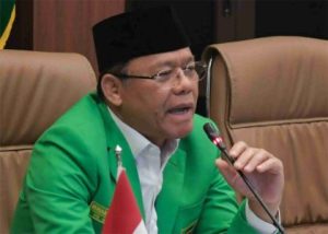 Plt Ketua Umum PPP M Mardiono menyatakan PPP Resmi Dukung Ganjar Pranowo di Pilpres 2024, Rabu 26 April 2023 Plt Ketua Umum PPP M Mardiono menyatakan PPP Resmi Dukung Ganjar Pranowo di Pilpres 2024, Rabu 26 April 2023