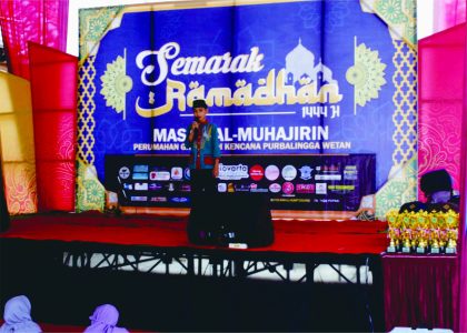 FKR Masjid Al Muhajirin Perumahan Griya Abdi Kencana, Kelurahan Purbalingga Wetan bekerjasama dengan DKM menyelenggarakan Festival Anak Sholeh, Minggu 9 April 2023.