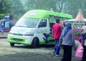 Kendaraan connecting tersedia untuk para wisatawan yang berkunjung ke Goa Lawa Purbalingga (Golaga)