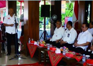 Camat Bojongsari, Desa Metenggeng dan Desa Karangbanjar, di Pendopo Kecamatan Bojongsari, Rabu 10 Mei 2023.