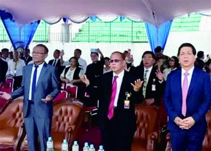 GPdI menyelenggarakan ibadah syukur  dan juga perayaan 100 tahun Baptisan Air di GOR Samapta Aquatic Stadium, Magelang, Rabu 22 Maret 2023.