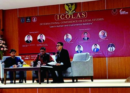 Himpunan Mahasiswa (HIMA) Justitia Fakultas Hukum Universitas Muhammadiyah Purwokerto (UMP) sukses menyelenggarakan International Conference on Legal Studies (ICOLAS 2023).