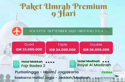 Paket perjalanan ibadah umrah via Bandara Jenderal Besar Soedirman