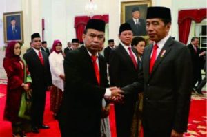 Presiden Joko Widodo (Jokowi) melantik Budi Arie Setiadi menjadi Menteri Komunikasi dan Informatika (Menkominfo) di Istana Negara Senin 17 Juli 2023. Presiden Joko Widodo (Jokowi) melantik Budi Arie Setiadi menjadi Menteri Komunikasi dan Informatika (Menkominfo) di Istana Negara Senin 17 Juli 2023.