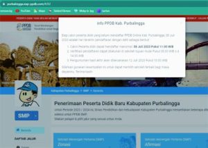 Laman Penerimaan Peserta Didik Baru (PPDB) tahun 2023 jenjang SMP Negeri di Kabupaten Purbalingga Laman Penerimaan Peserta Didik Baru (PPDB) tahun 2023 jenjang SMP Negeri di Kabupaten Purbalingga