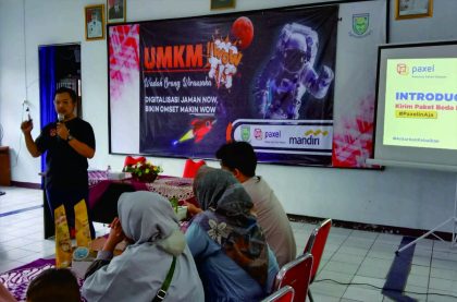 UMKM WOW Digitalisasi Jaman Now, di aula Dinas Koperasi Usaha Kecil dan Menengah (DINKOPUKM) Purbalingga, Kamis 13 Juli 2023.