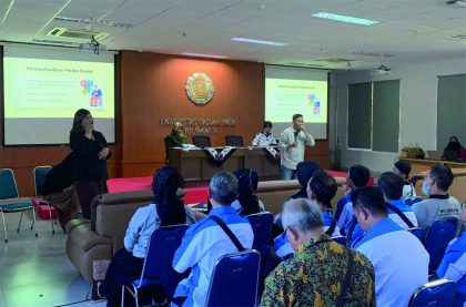 Workshop Literasi Digital Inklusi Disabilitas di Universitas Gadjah Mada, Yogyakarta, Kamis 20 Juli 2023.