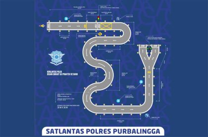 Materi Ujian Praktik SIM C dan D. Foto: Satlantas Polres Purbalingga