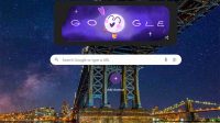 Google Doodle menampilkan animasi kesuksesan misi pendaratan Chandrayaan-3 India ke kutub selatan Bulan di laman pencarian Google, Kamis 24 Agustus 2023. Foto: Tangkapan layar laman Google/ tabloidelemen.com Google Doodle menampilkan animasi kesuksesan misi pendaratan Chandrayaan-3 India ke kutub selatan Bulan di laman pencarian Google, Kamis 24 Agustus 2023. Foto: Tangkapan layar laman Google/ tabloidelemen.com