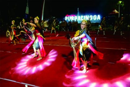 Festival kentongan di alun-alun kidul Kabupaten Purbalingga, Jumat 30 Desember 2022. Foto: tabloidpamor.com