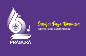 prmauka Logo Hari Pramuka ke-62 ini sesuai ketetapam Surat Keputusan Kwartir Nasional Gerakan Pramuka nomor 068 Tahun 2023 tentang Logo Hari Pramuka ke-62. Adapun tema yang diusung yakni "Sumber Daya Manusia yang Profesional dan Proporsional".