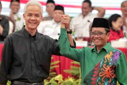 Bakal Calon Wakil Presiden (Bacawapres) resmi mendampingi Bakal Calon Presiden (Bacapres) Ganjar Pranowo, Mohammad Mahfud Mahmodin (Mahfud MD)