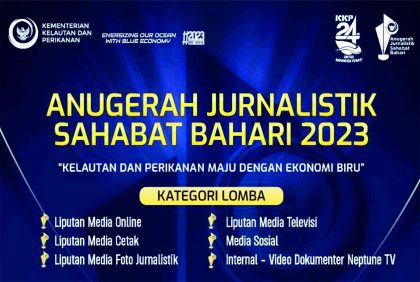 Kementerian Kelautan dan Perikanan Luncurkan Kompetisi Anugerah Jurnalistik Sahabat Bahari 2023, Hadiahnya Jutaan Rupiah