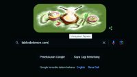 Doodle Google menampilkan ilustrasi kartun makanan khas Indonesia Timur, Papeda pada Jumat 20 Oktober 2023. Doodle Google menampilkan ilustrasi kartun makanan khas Indonesia Timur, Papeda pada Jumat 20 Oktober 2023.
