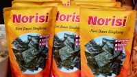 Norisi, camilan alternatif olehan pelaku UMKM Purbalingga yang lezat dan unik dengan menggunakan daun singkong yang pengolahannya mirip dengan nori.
