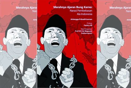 Buku Merahnya Ajaran Bung Karno. Foto Kolase Benny Sabdo