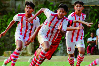 Kesebelasan Persibangga lolos ke babak 12 besar turnamen Piala Soeratin Jateng U 17 tahun 2023.