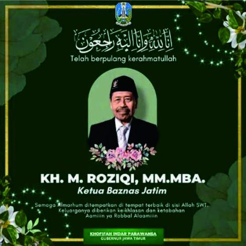 Gubernur Jawa Timur, Khofifah Indar Parawansa menyampaikan duka mendalam atas meninggalnya Kiai Roziqi, Ketua Badan Amal Zakat Nasional (BAZNAS) Jawa Timur. Foto: Tangkapan layar Instagram @khofifah.ip