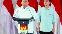 Prabowo Subianto dan Gibran Rakabuming Raka dalam acara Penguatan Antikorupsi Bagi Calon Presiden dan Calon Wakil Presiden periode 2024-2029 di Gedung Merah Putih, Komisi Pemberantasan Korupsi, Jakarta, Rabu 17 Januari 2024. Prabowo Subianto dan Gibran Rakabuming Raka dalam acara Penguatan Antikorupsi Bagi Calon Presiden dan Calon Wakil Presiden periode 2024-2029 di Gedung Merah Putih, Komisi Pemberantasan Korupsi, Jakarta, Rabu 17 Januari 2024.