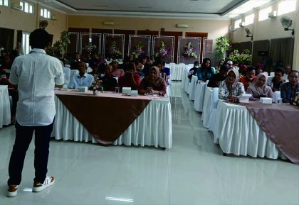 Bawaslu Purbalingga menyelenggarakan Sosialisasi Pengawasan Pemilu untuk Masyarakat Pinggiran dan Marginal, di Wisma Asrie Tien Catering,  Rabu 24 Januari 2024.