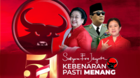 Satyam Eva Jayate Kebenaran Pasti Menang menjadi tema peringatan Hari Ulang Tahun (HUT) Ke-51 PDI Perjuangan pada 10 Januari 2024. Satyam Eva Jayate Kebenaran Pasti Menang menjadi tema peringatan Hari Ulang Tahun (HUT) Ke-51 PDI Perjuangan pada 10 Januari 2024.