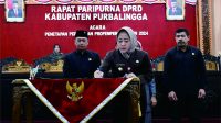Bupati Purbalingga, Dyah Hayuning Pratiwi (Tiwi), dalam Rapat Paripurna DPRD, di Ruang Rapat DPRD, Jum'at 23 Februari 2024