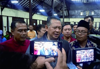 Ketua MPR RI Bambang Soesatyo (Bamsoet) usai memberikan Sosialiasi Empat Pilar Kebangsaan, di Andrawina Hall Owabong Cottage, Senin 5 Februari 2024.