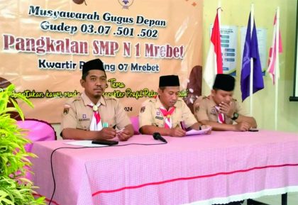 Kamabigus, Kak Azan Hendarto Sutanto saat mengikuti Musyawarah Gugus Depan (Mugus), Sabtu 27 Januari 2024.
