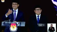 Anies Baswedan, Calon Presiden (Capres) nomor urut 1, menyampaikan pernyataan penutup Anies-Muhaimin dalam debat Capres ke 5 atau terakhir untuk Pemilu 2024, di Jakarta Convention Center, Minggu 4 Februari 2024. Foto: Tangkapan Layar Youtube KPU RI