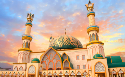 Masjid Hubbul Wathan Islamic Center yang menjadi menjadi pemenang Juara I saat ajang Penghargaan Masjid Teladan 2020 dari BNI Syariah kategori Masjid Raya dan Masjid Agung. Foto:  birokesra.ntbprov.go.id 