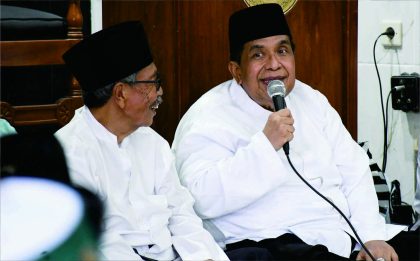 Wakil Bupati Purbalingga, H Sudono bersama Forkopimda melaksanakan Amaliyah Ramadan Ashar Keliling, di Masjid Jami' Baiturrahman Desa Mangunegara Kecamatan Mrebet, Kamis 21 Maret 2024. Foto: Prokompim Setda Purbalingga