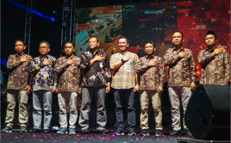 Peluncuran Pemilihan Bupati dan Wakil Bupati Purbalingga Tahun 2024, di halaman GOR Goentoer Darjono Kabupaten Purbalingga, Sabtu 5 Mei 2024