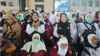 Jemaah Haji Kloter 16 dan 17 asal Kabupaten Purbalingga sudah berada di Madinah Arab Saudi sejak Kamis 16 Mei 2024 lalu.