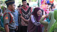 Bupati Purbalingga, Dyah Hayuning Pratiwi dalam acara Pengajian Rutin Ahad Pahing Muslimat - Fatayat NU Kecamatan Kejobong di Desa Gumiwang, Minggu 5 Mei 2024
